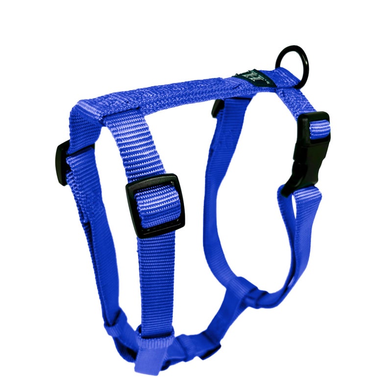 Hamilton Adjustable Comfort Nylon Dog Harness, Blue, 1" x 30-40" - Image 1